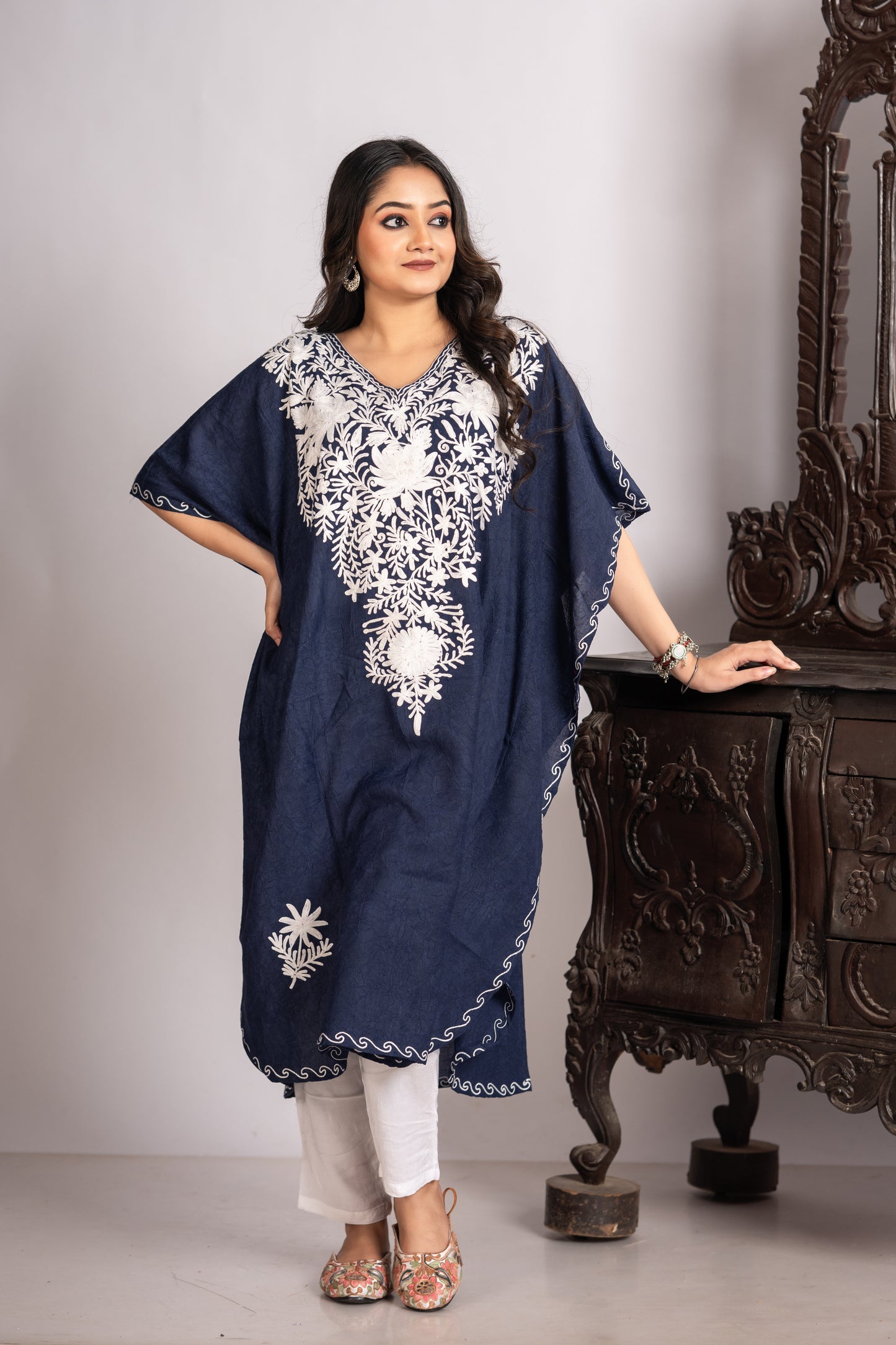 Kashmiri Knee Length Front Design
