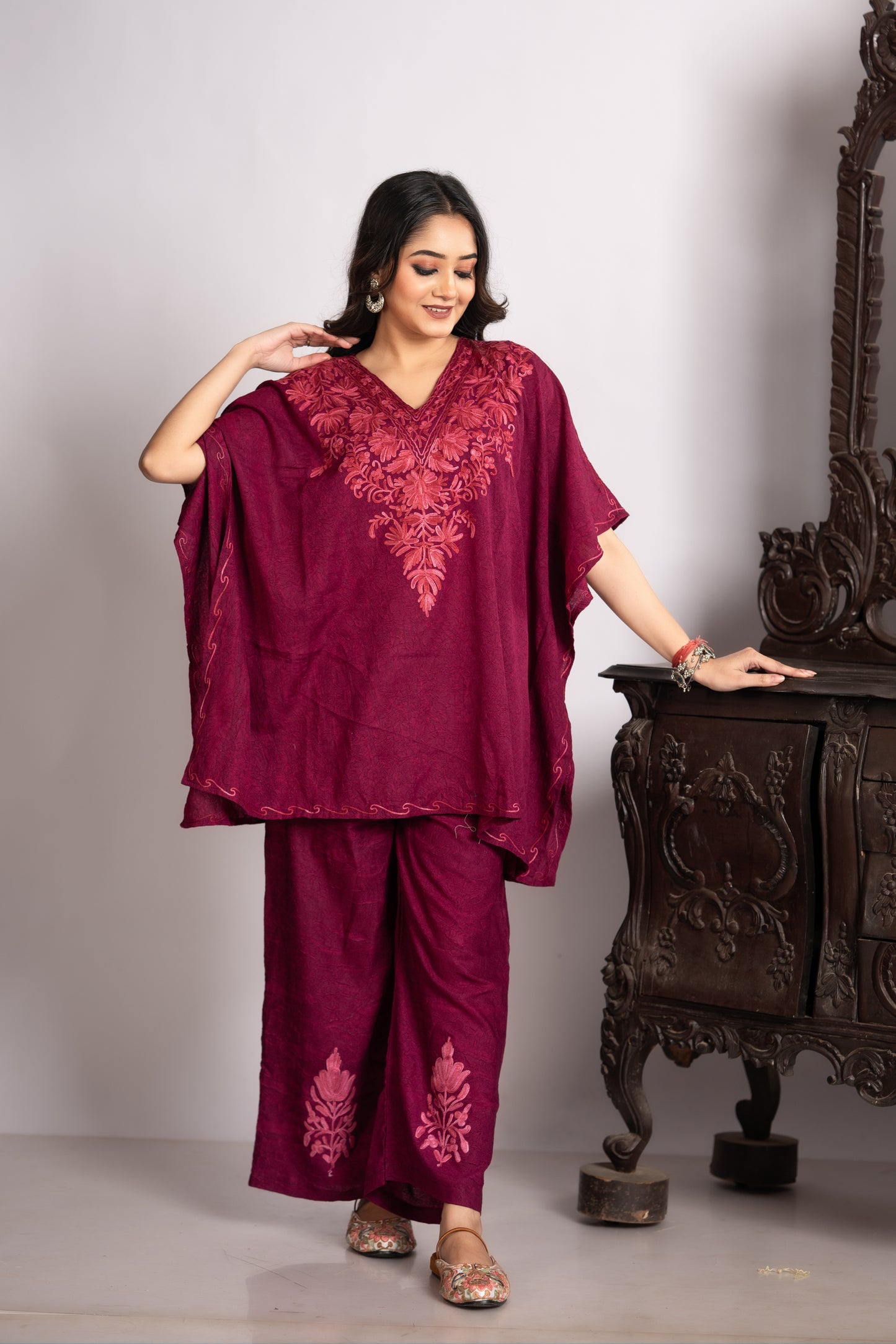 Kashmiri Mini Kaftan Cord Set