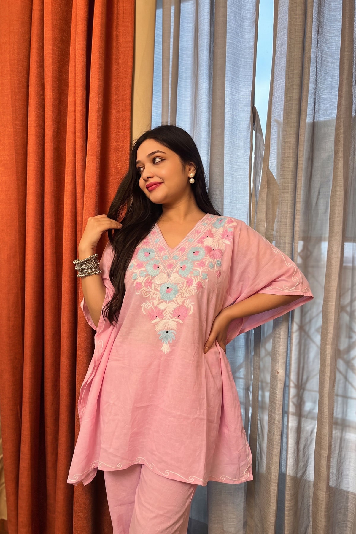 Timeless Elegance with Kashmiri Kaftans Set