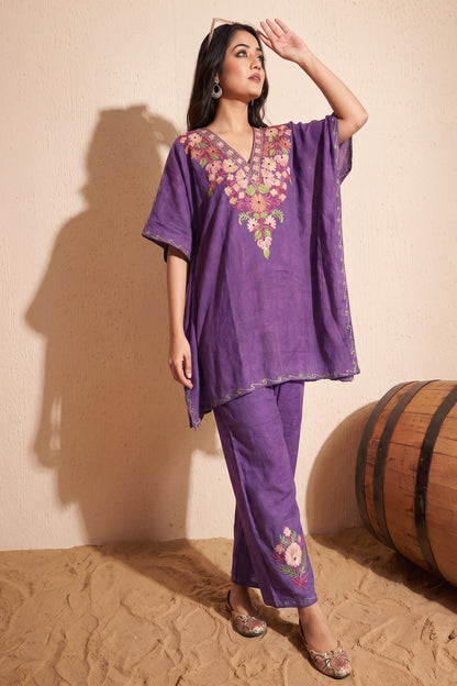 Light Purple Kashmiri Kaftan Edition