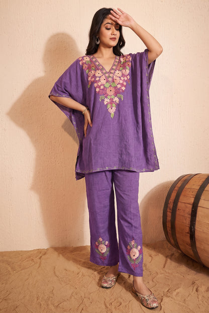Light Purple Kashmiri Kaftan Edition