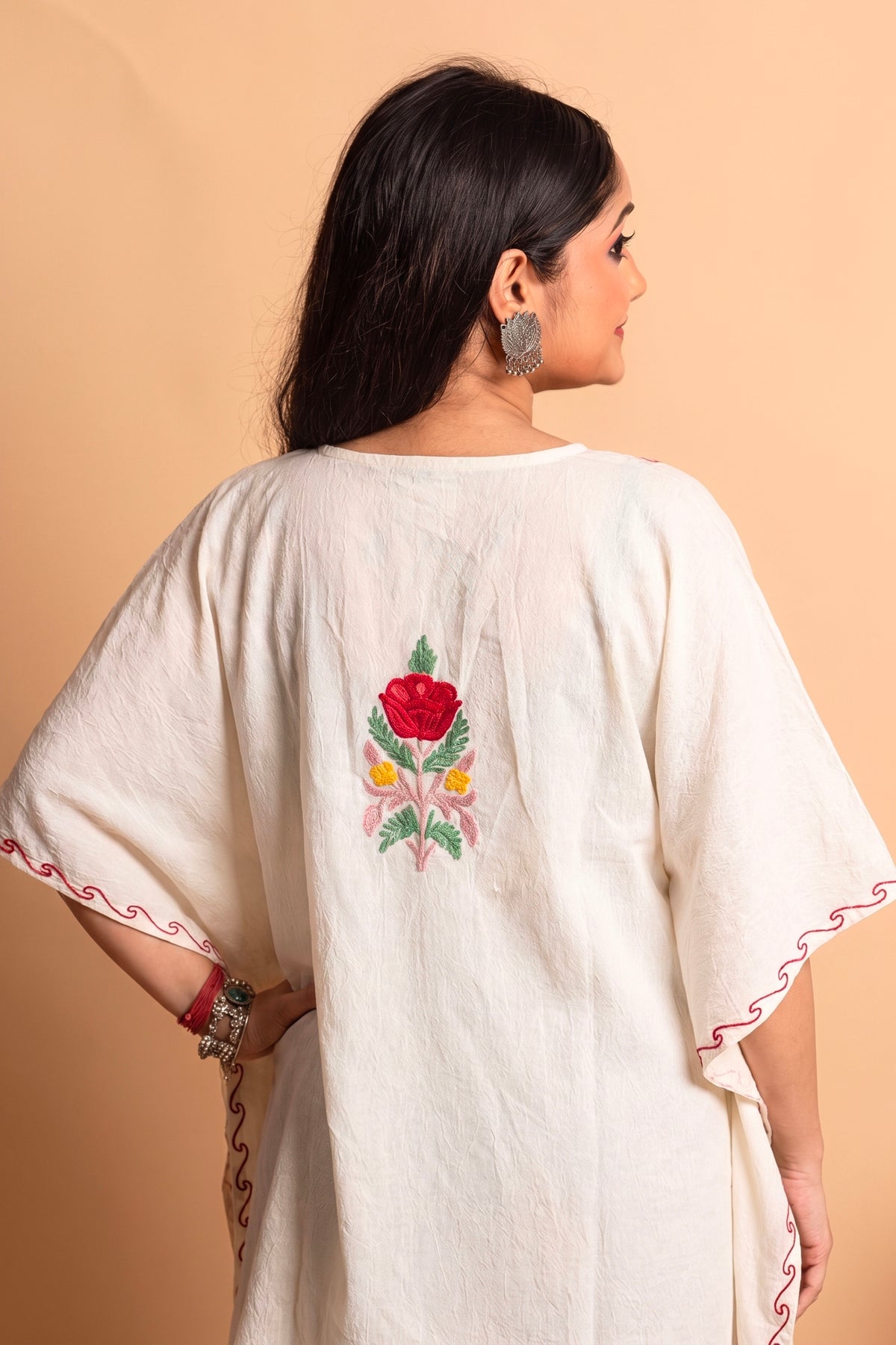 Kashmiri Aari Work Kaftan Co ord set