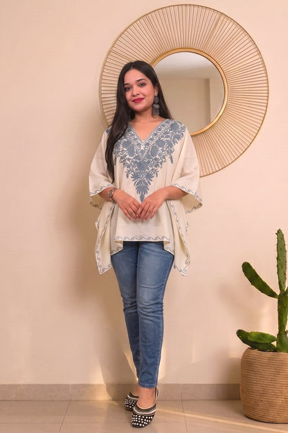 Kashmiri Mini Kaftan – Elegant Summer Wear for Women