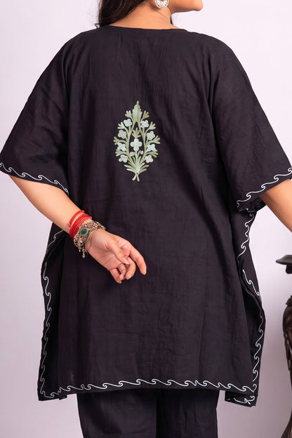 Elegant Aari Work Kashmiri Kaftan Co-Ord