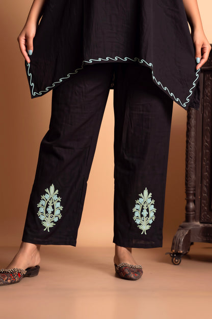Elegant Aari Work Kashmiri Kaftan Co-Ord