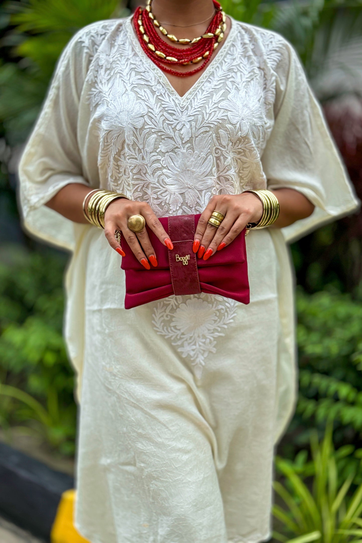 Kashmiri Aari Work Kaftan Co ord set