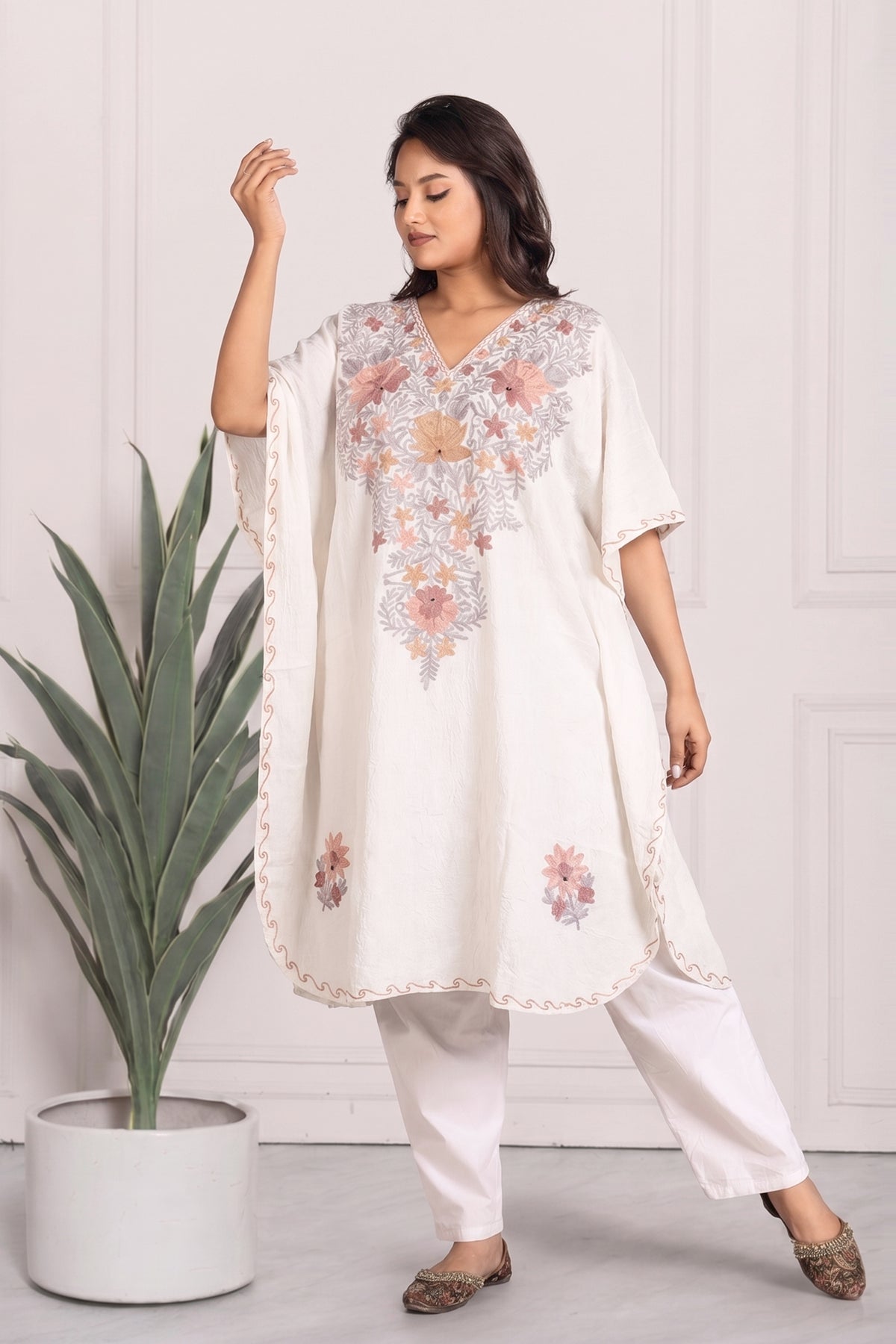 Kashmiri Kaftan Dresses – Heritage Embroidery & Contemporary Elegance