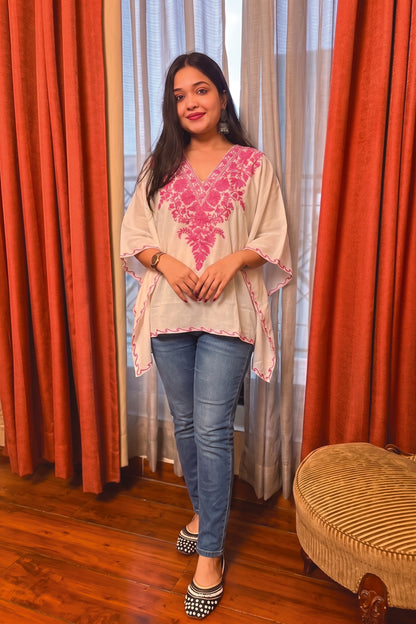 Summer Kashmiri Mini Kaftan – Lightweight & Comfortable