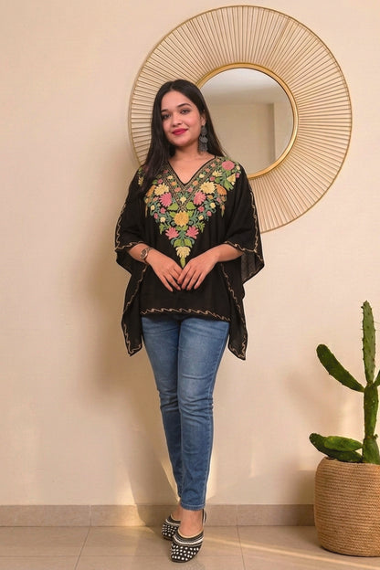 Embroidered Kashmiri Kaftan – Traditional Style for Women