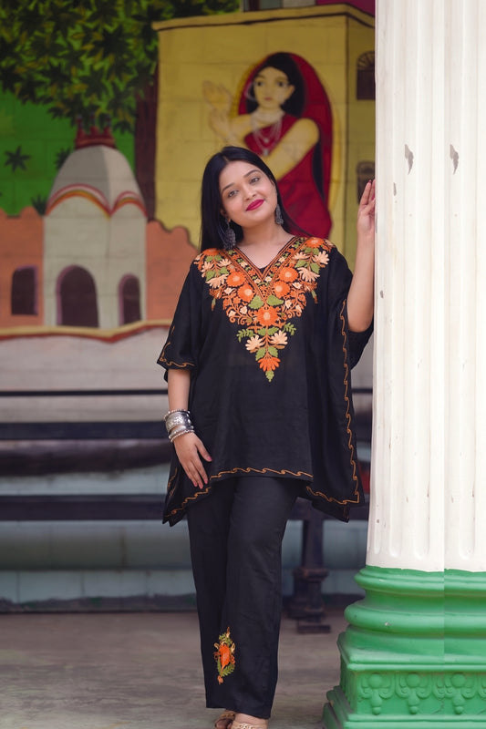 Elegant Kashmiri Kaftan Dress || Comfortable Ethnic Wear