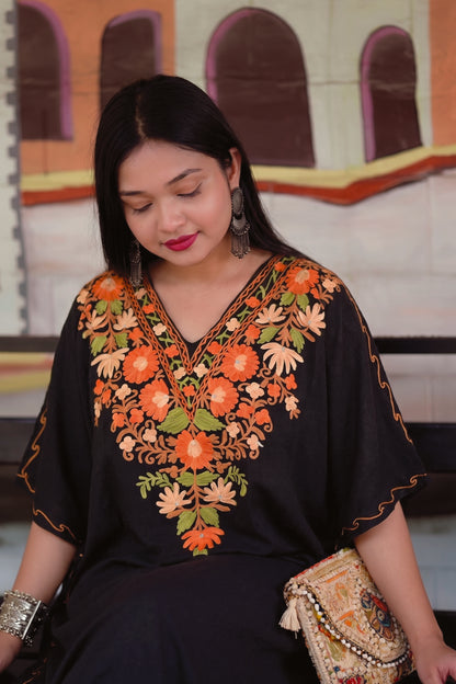 Elegant Kashmiri Kaftan Dress || Comfortable Ethnic Wear