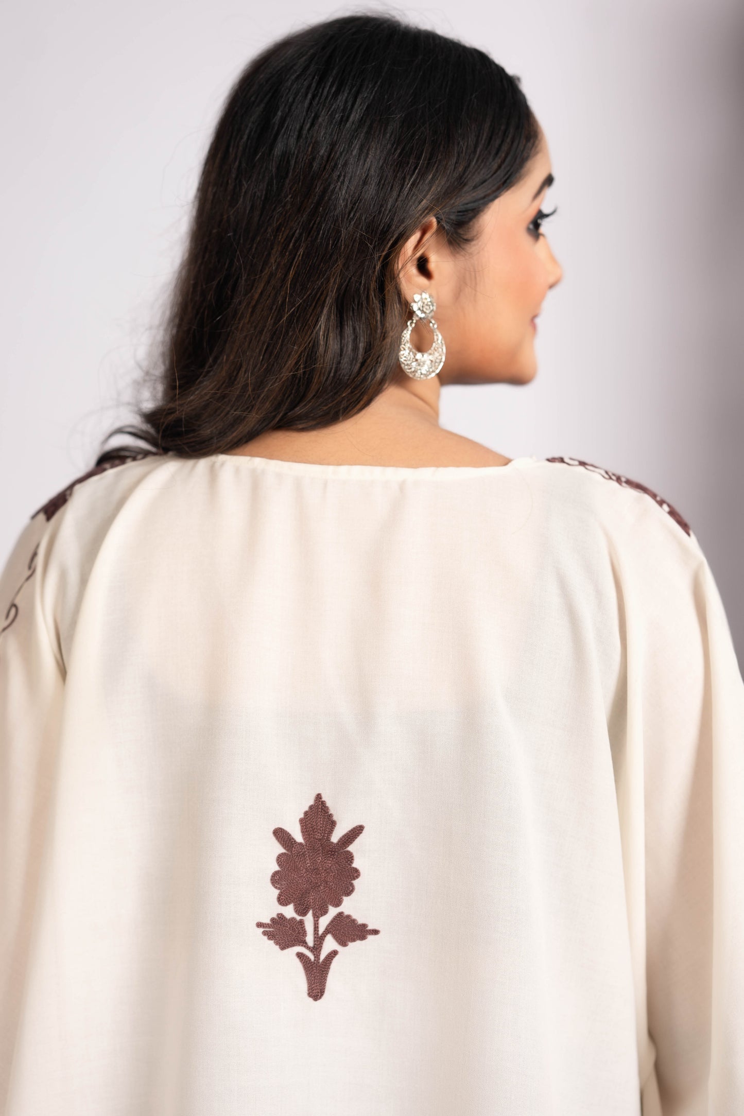 Kashmiri Aari Work Kaftan Top