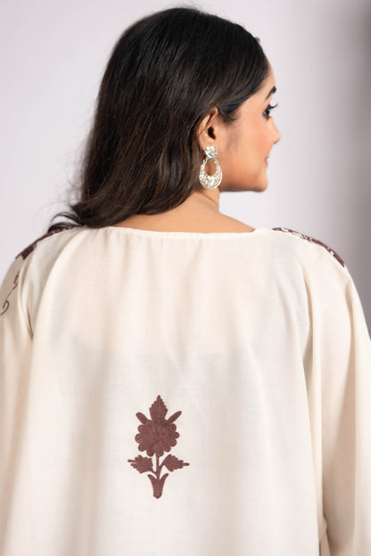 Kashmiri Aari Work Kaftan Top