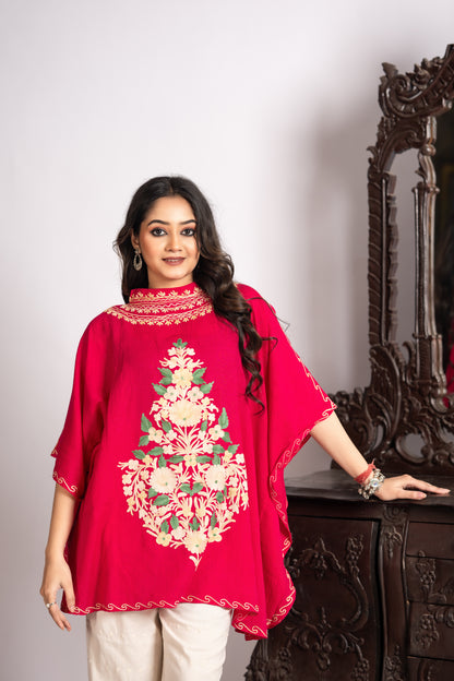 Kashmiri Collar Kaftan Set