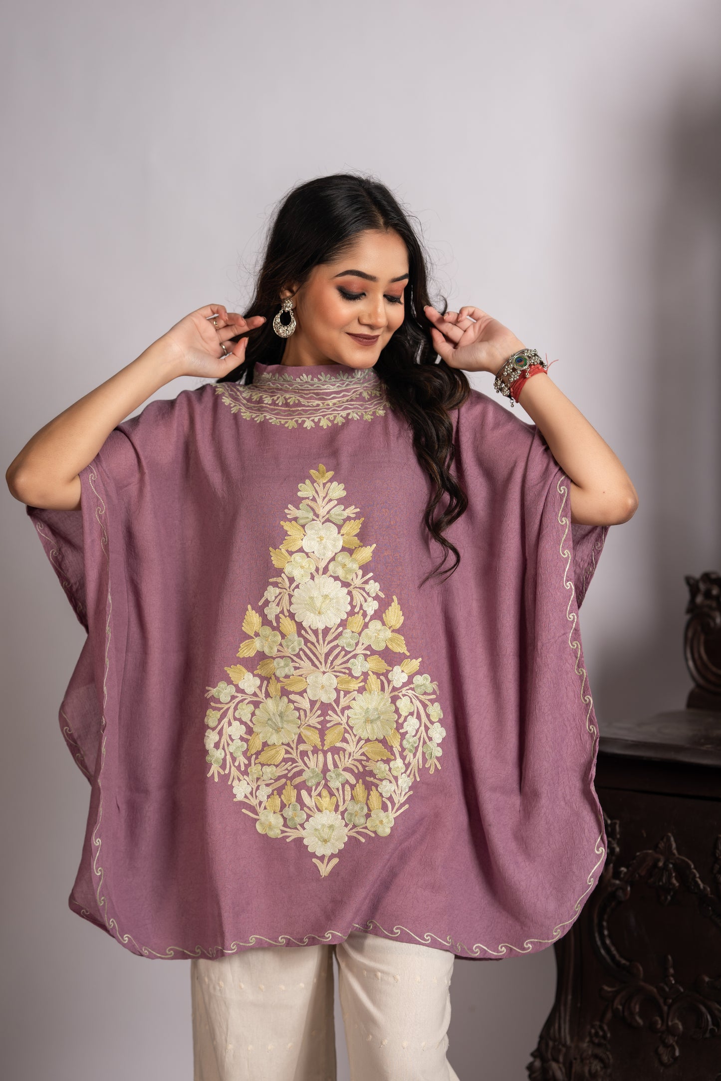 Kashmiri Collar Kaftan Top