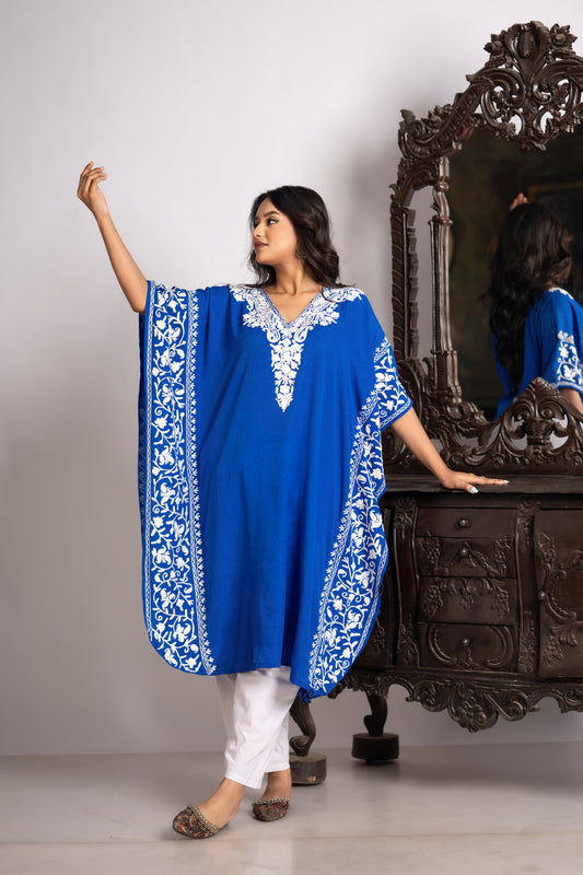 Kashmiri Knee Length Side Jaal Kaftan
