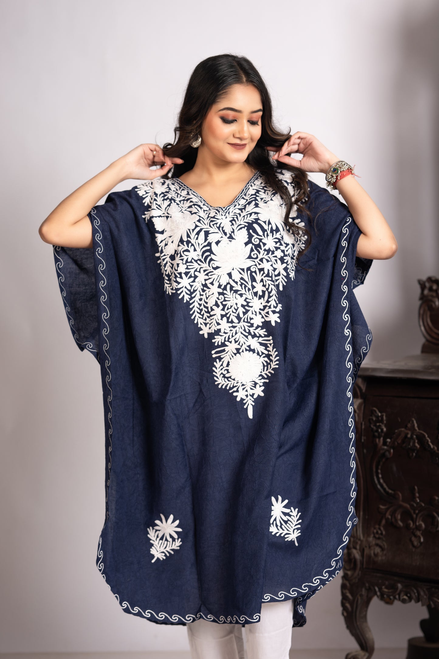 Kashmiri Knee Length Front Design