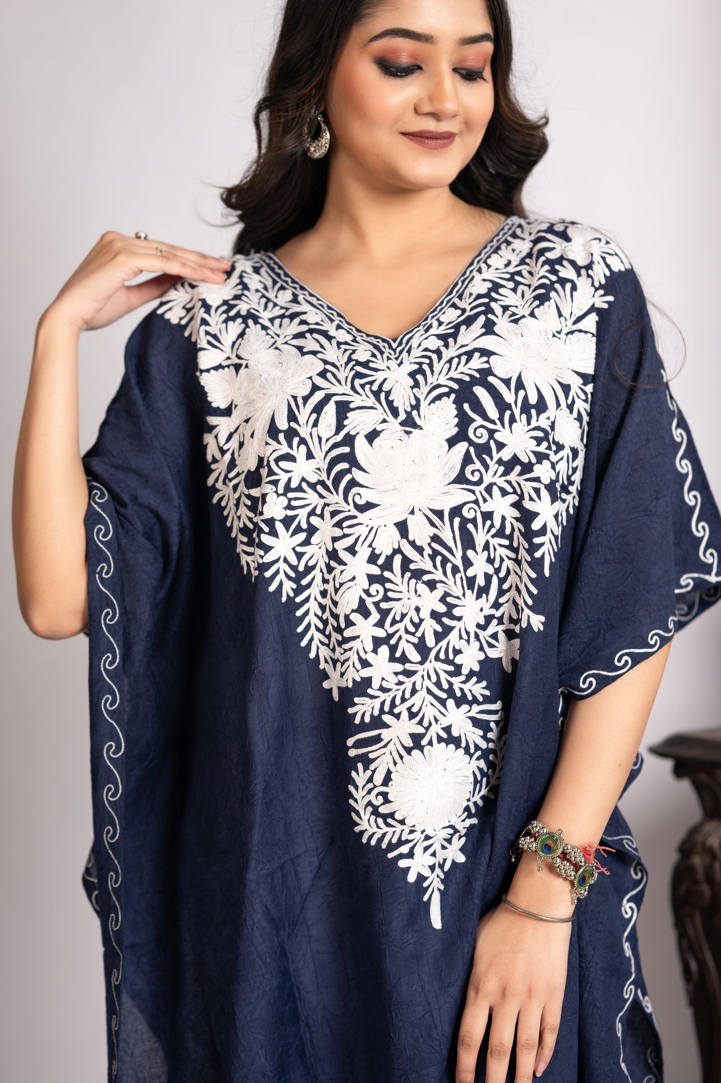 Kashmiri Knee Length Front Design