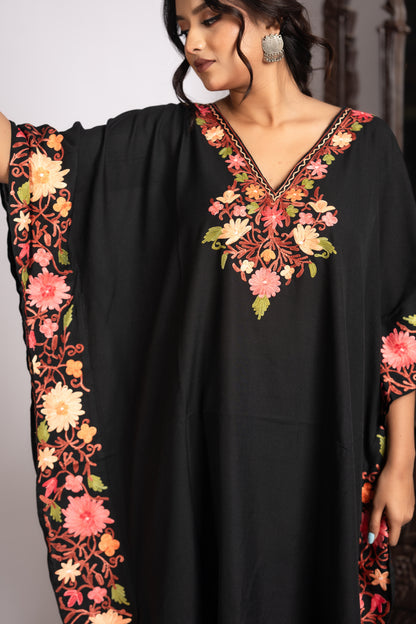 Kashmiri Knee Length Kaftan Cord Set