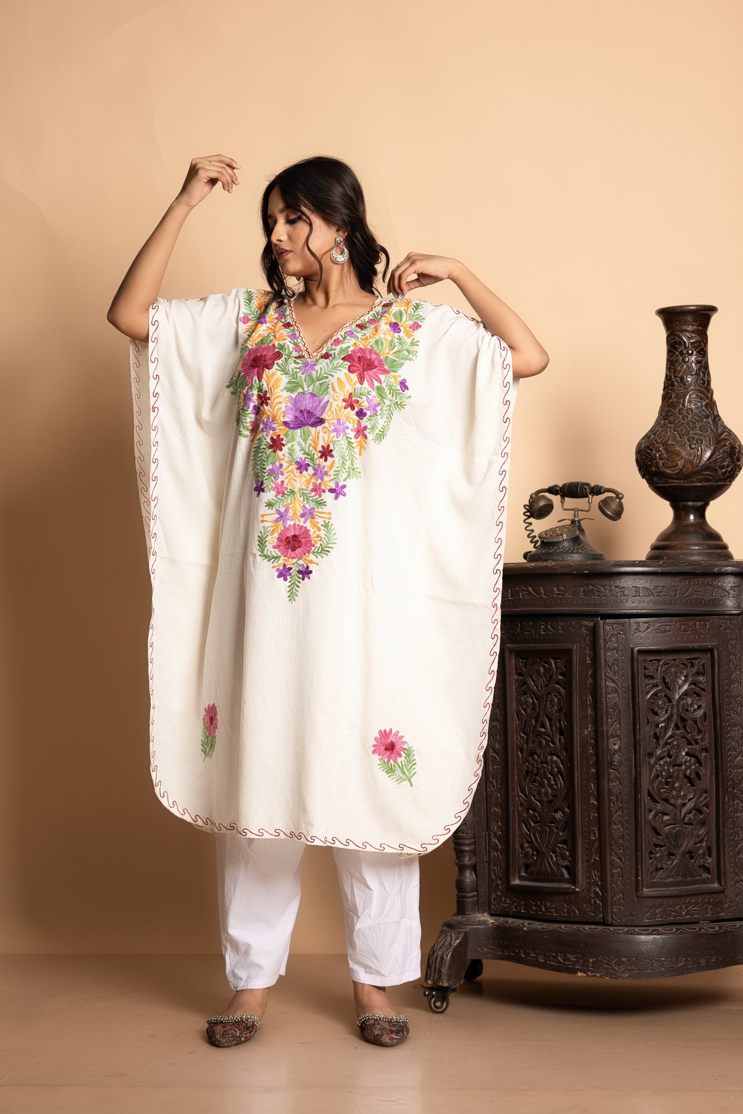 Kashmiri Knee Length Kaftan