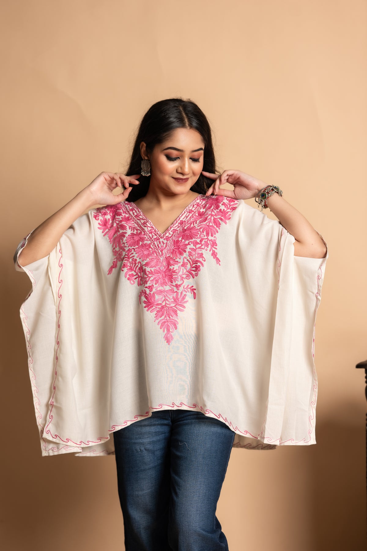 Summer Kashmiri Mini Kaftan – Lightweight & Comfortable