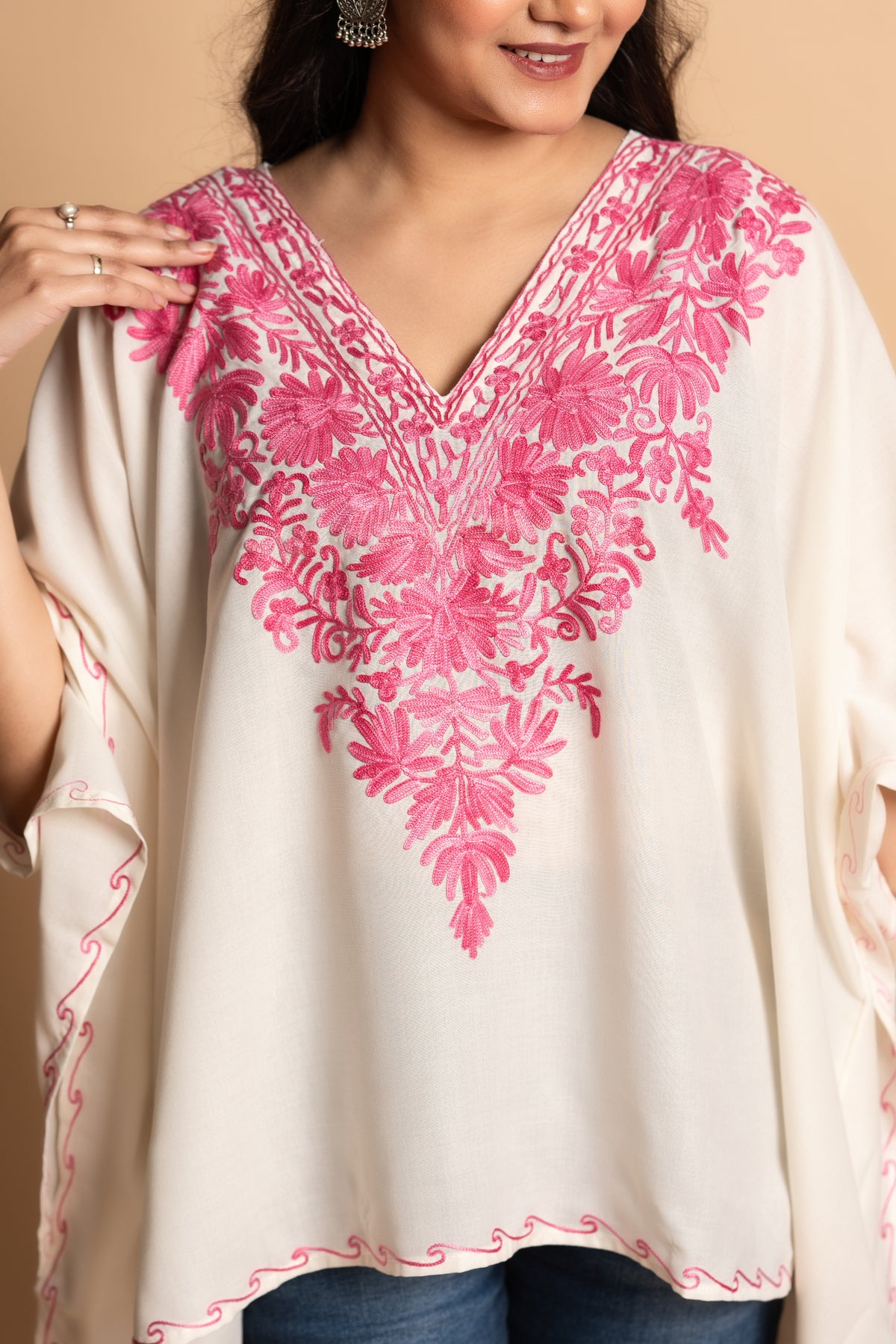 Summer Kashmiri Mini Kaftan – Lightweight & Comfortable