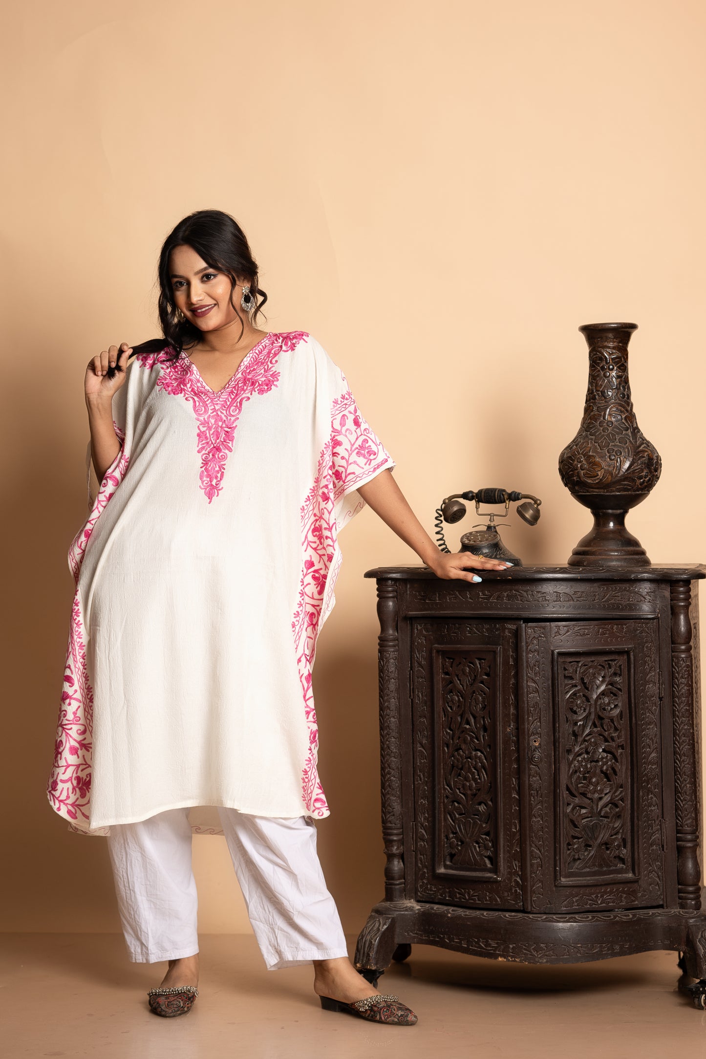 Kashmiri Knee Length Kaftan