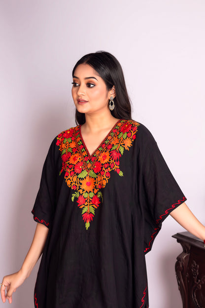 Kashmiri Kaftan Co-Ord Set with Aari Work Embroidery