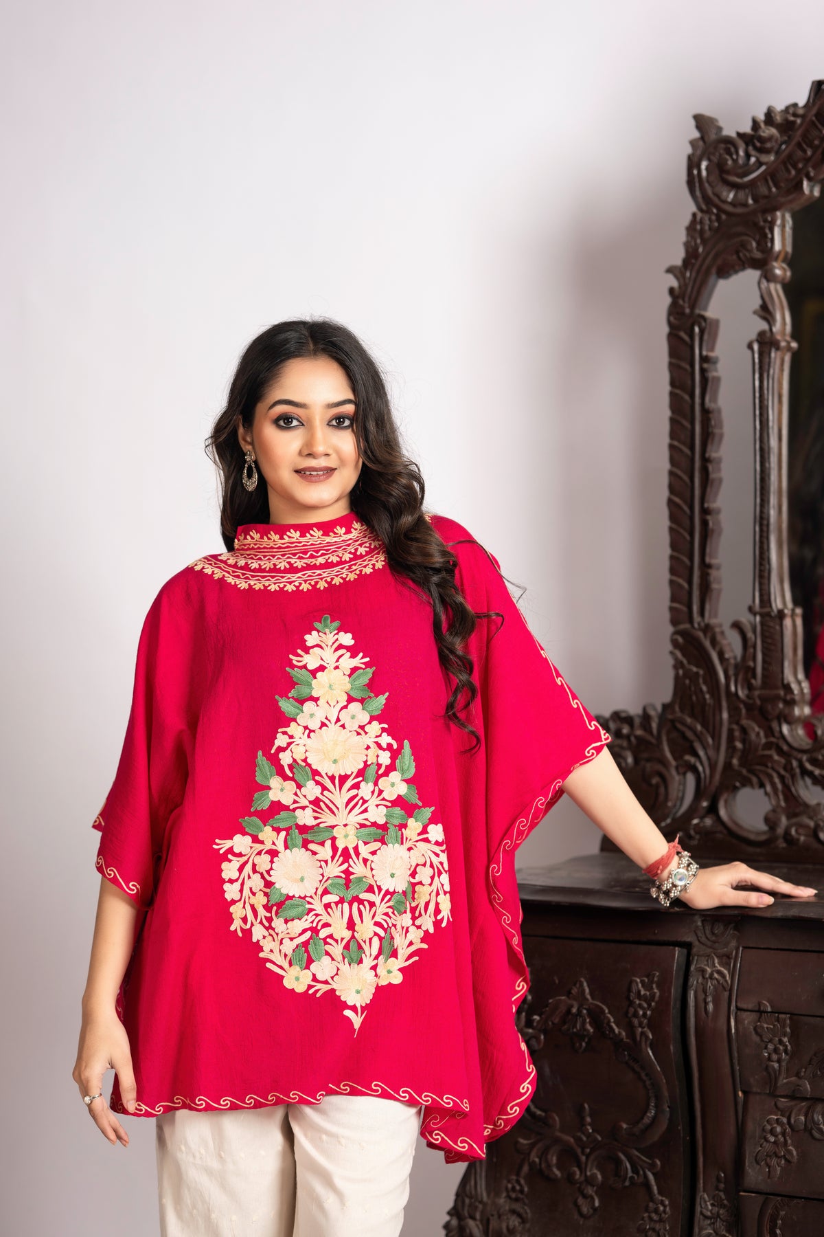 The Essence of KashmirI Kaftan Collor Top