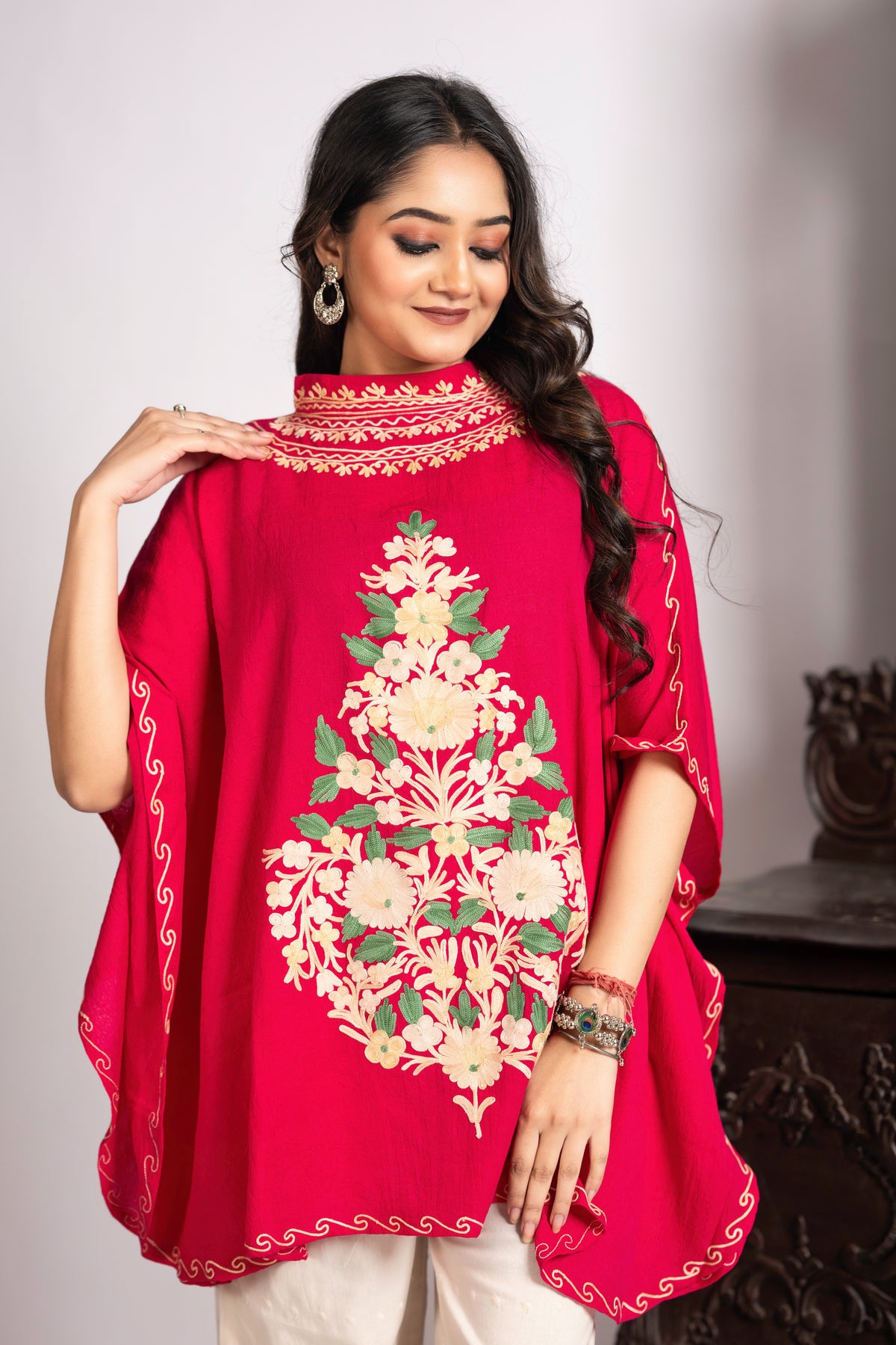 The Essence of KashmirI Kaftan Collor Top