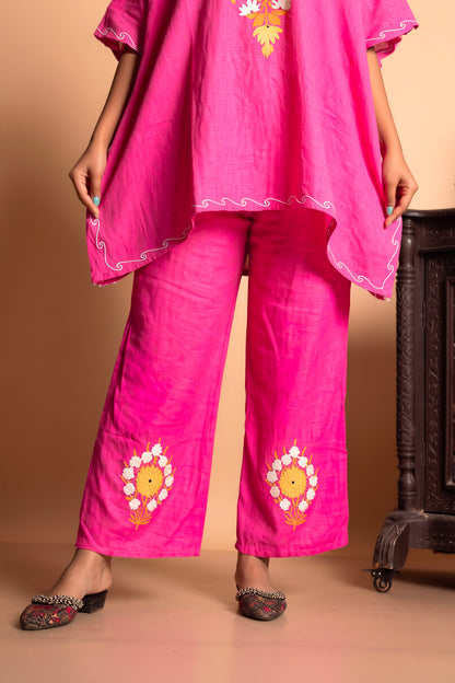 Premium Kashmiri Aari Work Kaftan Coord Set