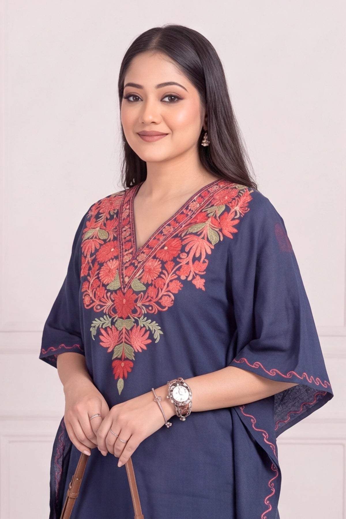 The Elegance of Kashmir in One Beautiful Kaftan Set