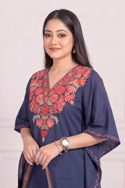 The Elegance of Kashmir in One Beautiful Kaftan Set