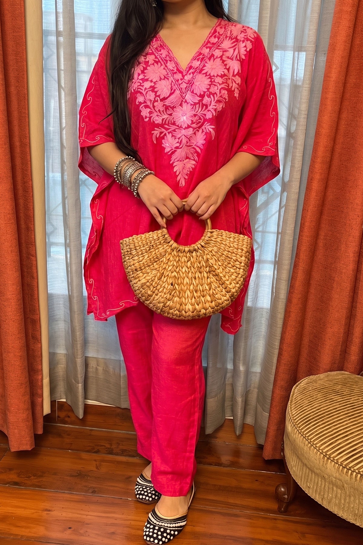 Designer Kashmiri Kaftans | Traditional Embroidery & Luxury Fashion