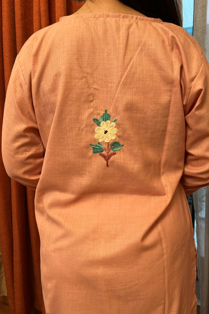 Kashmiri Aari Work Kaftan Co ord set